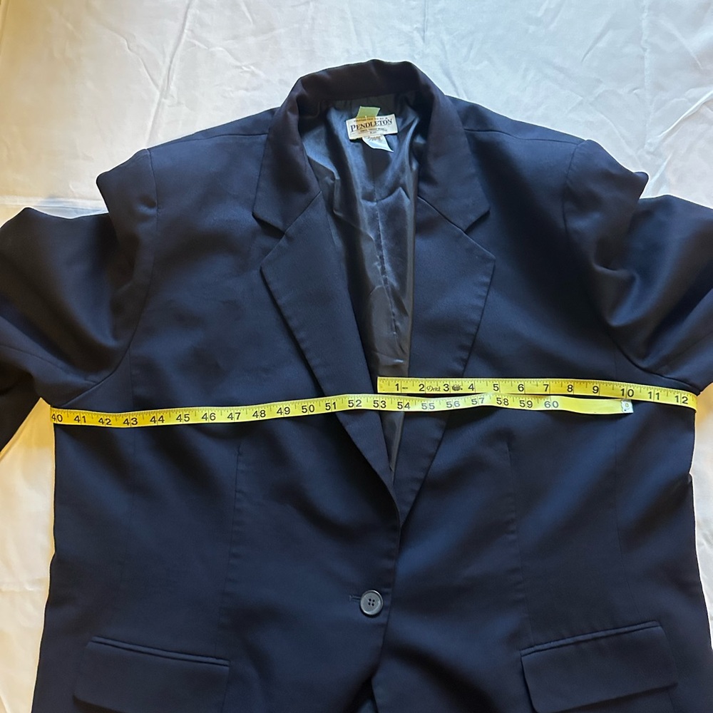 Pendleton 100% Wool Navy Blazer Jacket Plus Size … - image 4